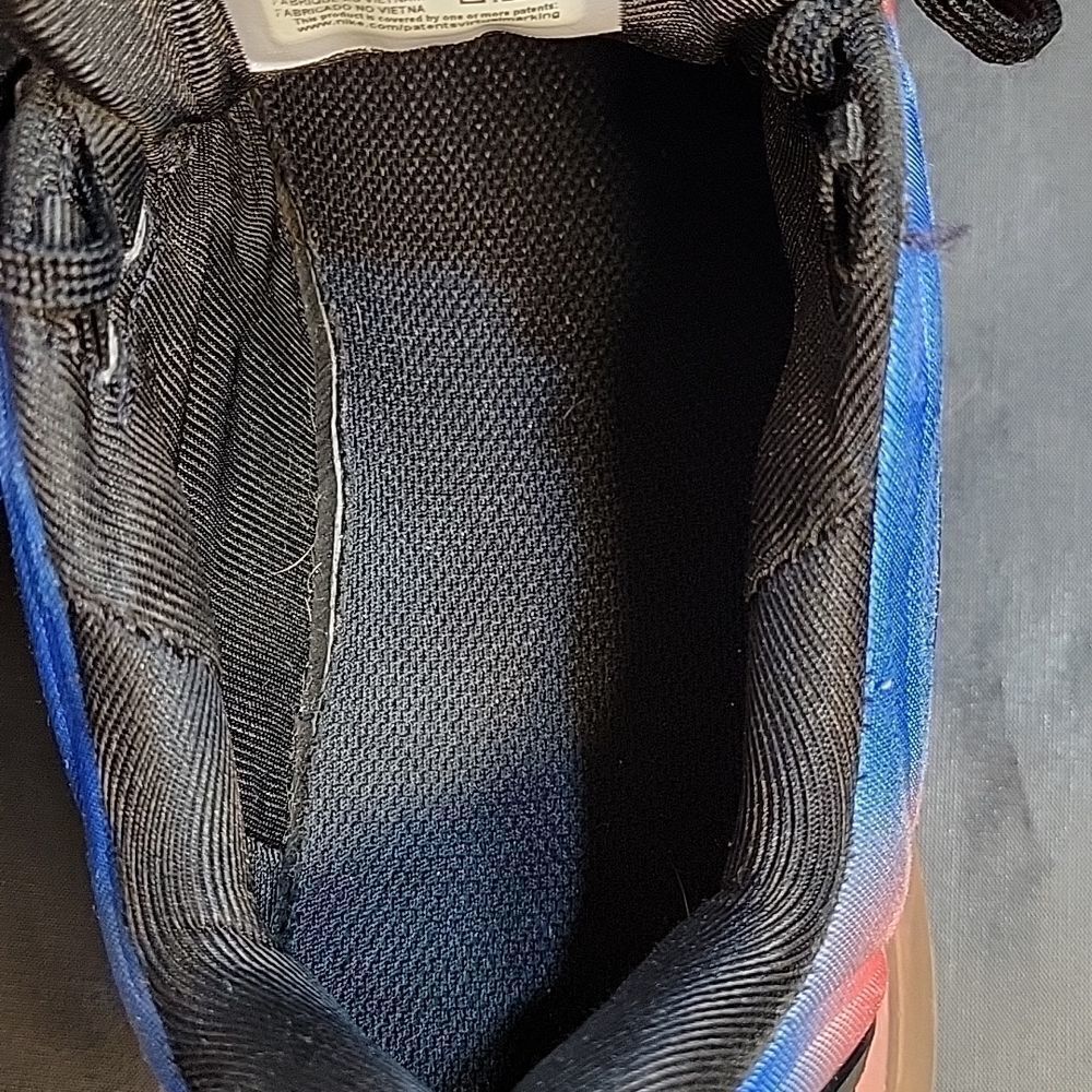 NIKE AIR MAX 720 GS BLACK RACER BLUE LACE-UP CLOSURE SNEAKER G1 - Picture 15 of 15